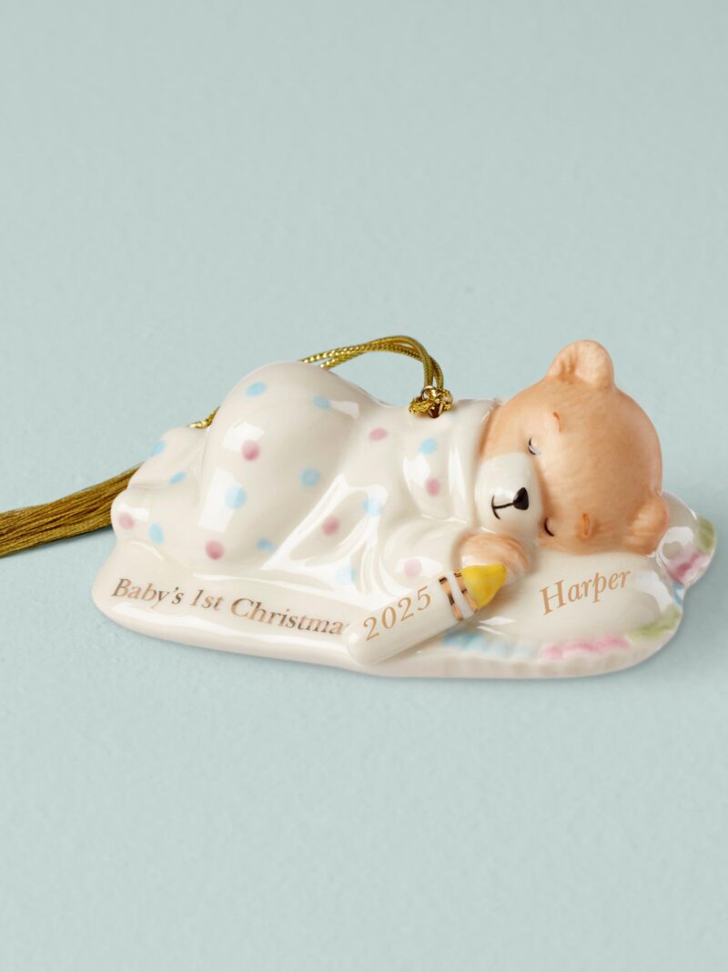 Personalized Baby's Teddy Bear Ornament